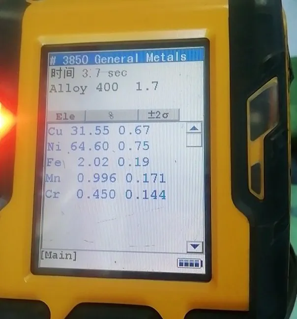 Monel 400 Chemical Composition